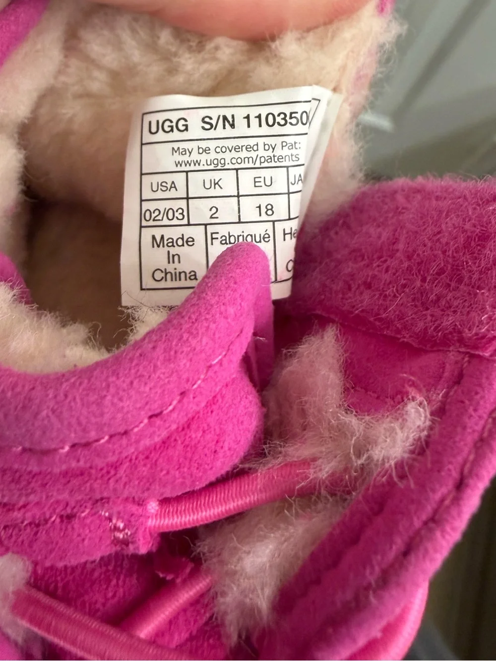 UGG Baby infant Neumel Booties  sz 2/3